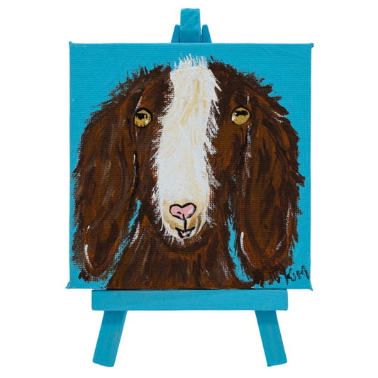 Gottleb the Goat | Easel Included | The Painted Attic