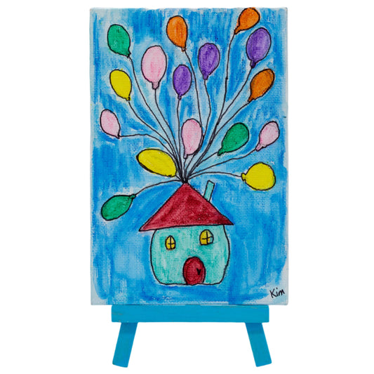 Over The Rainbow Easel Painting | 4 x 6 | Canvas Painting | The Painted Attic
