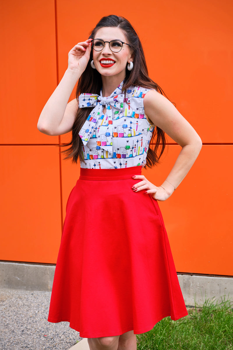 Charlotte Skirt in Red - Concordia Style Boutique