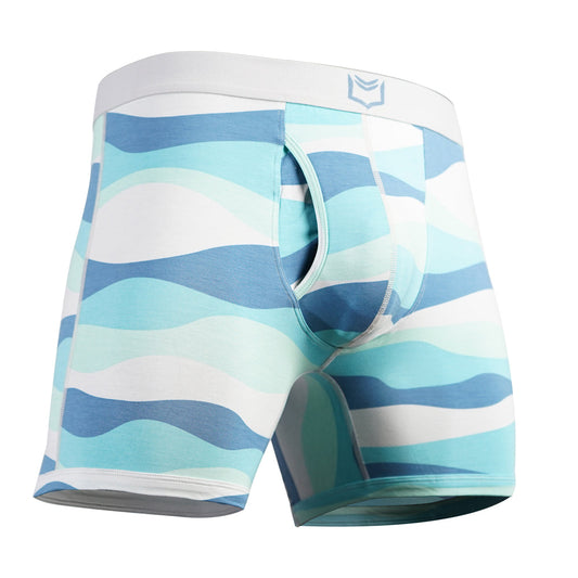 SHEATH 4.0 Ocean Wave Men's Dual Pouch Boxer Brief - Concordia Style Boutique