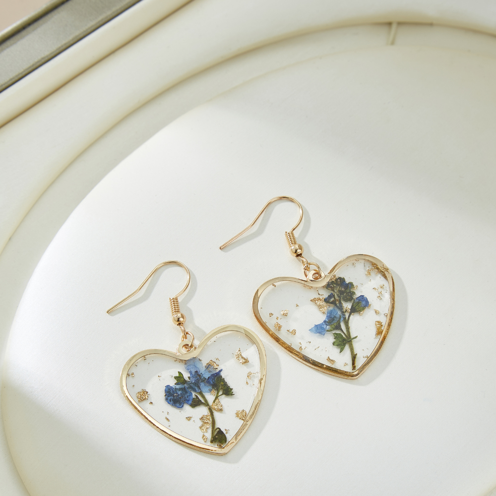 BLOSSOM HEART EARRINGS (PAIR) - Concordia Style Boutique