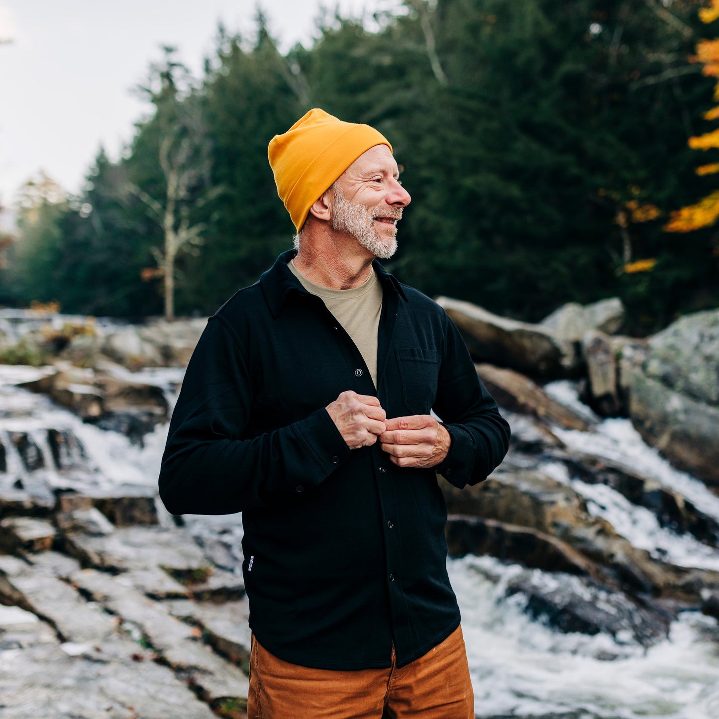 Midweight - Men's Long Sleeve Button Up 100% Merino Wool - Concordia Style Boutique