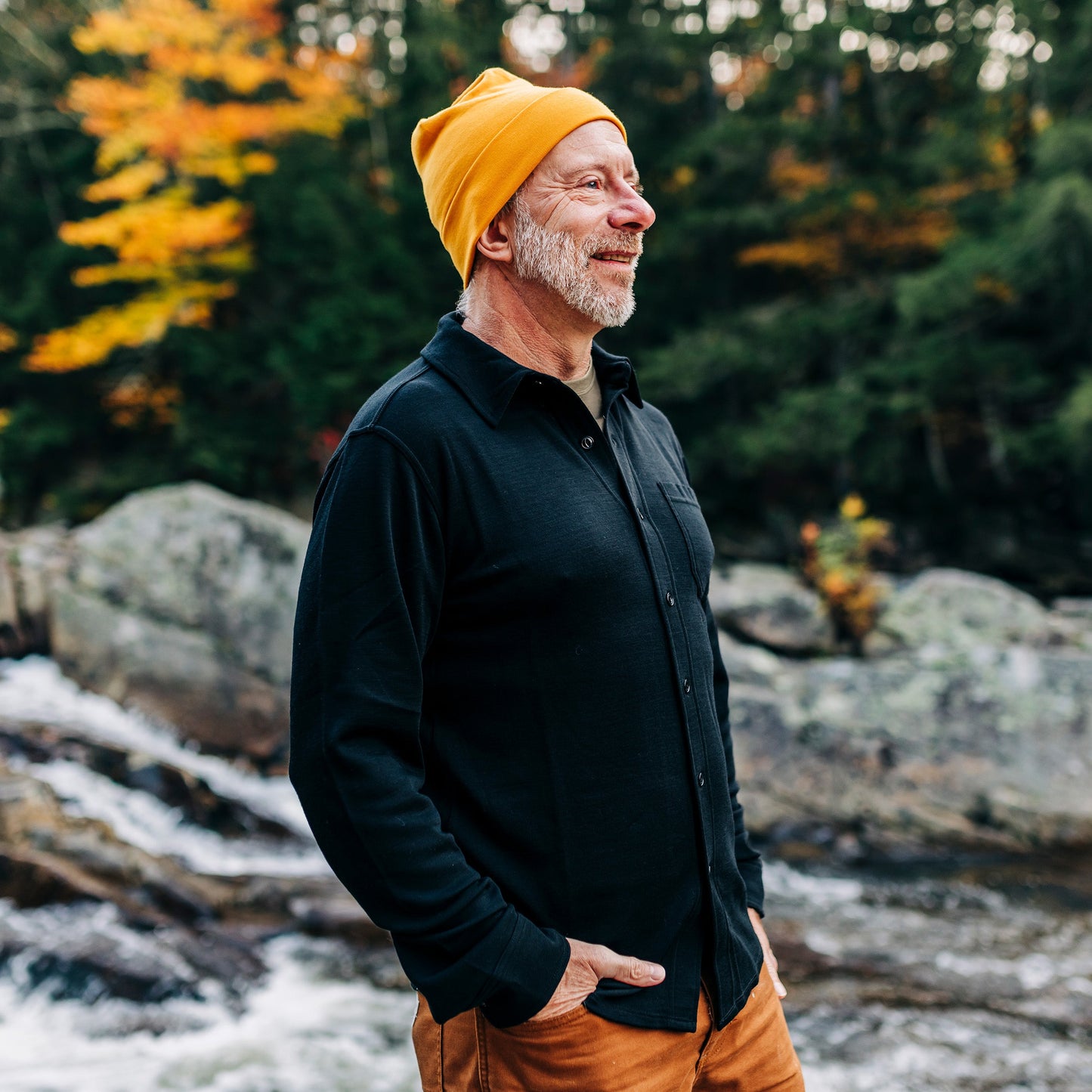 Midweight - Men's Long Sleeve Button Up 100% Merino Wool - Concordia Style Boutique