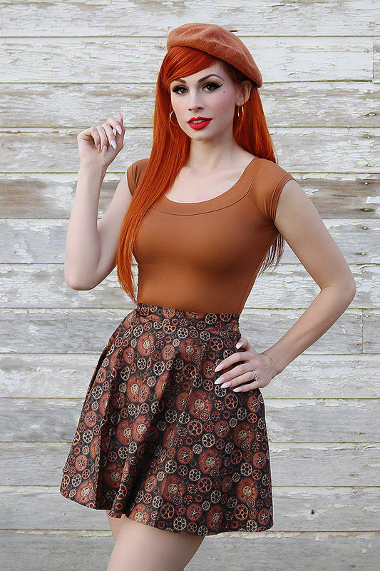 Gears Skater Skirt - Concordia Style Boutique