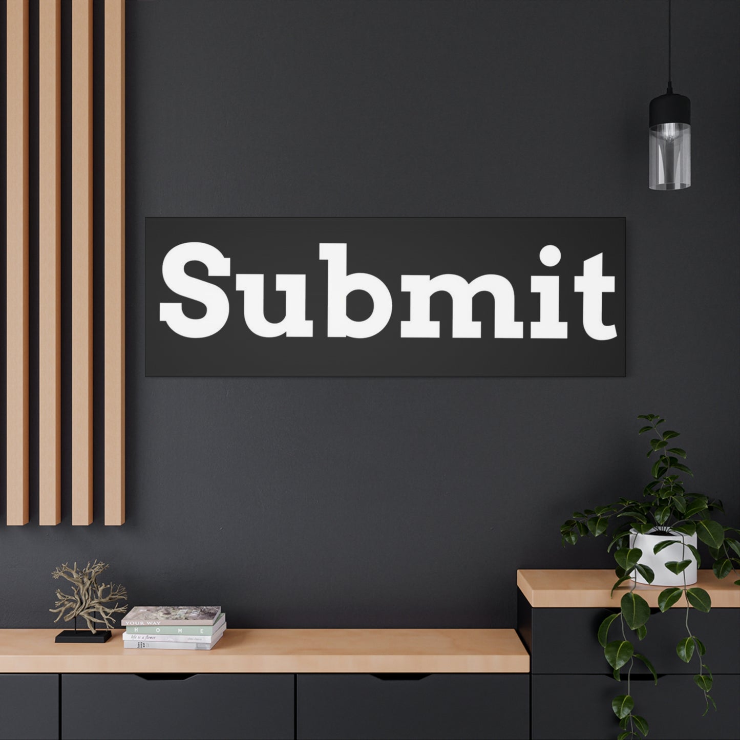 Classic Canvas - "Submit"" - Premium Canvas from Concordia Style Boutique - Just $26.40! Shop now at Concordia Style Boutique