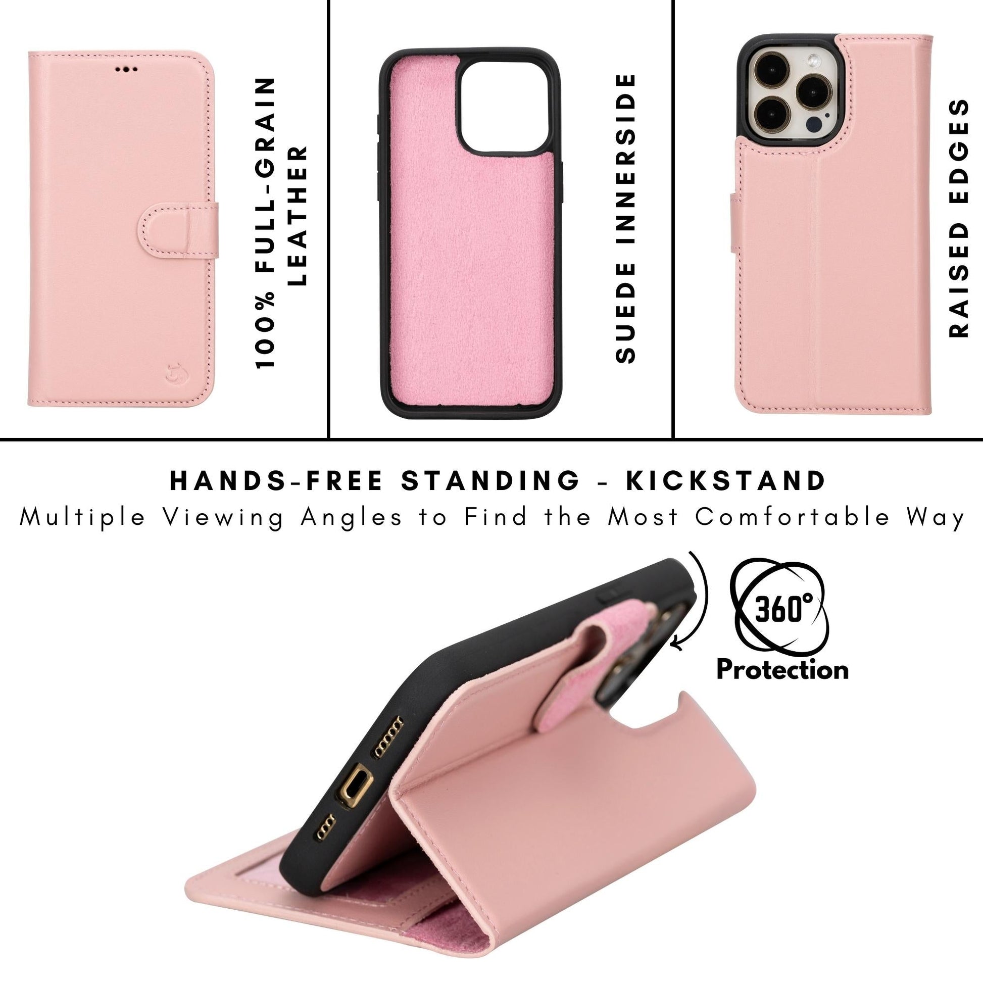 Casper iPhone 14 Series Detachable Leather Wallet Case - Concordia Style Boutique