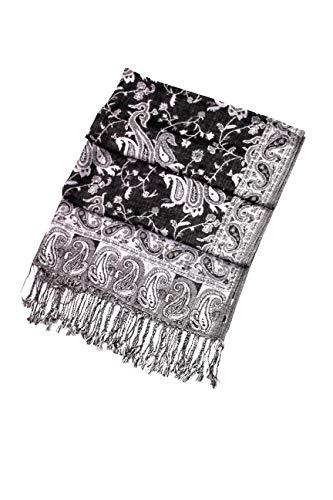 Sakkas Double Layer Jacquard Paisley Pashmina Shawl / Wrap / Stole - Concordia Style Boutique