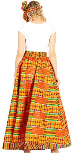 Sakkas Asma Convertible Traditional Wax Print Adjustable Strap Maxi Skirt | Dress - Concordia Style Boutique