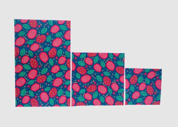 Beeswax Food Wrap - Dragonfruit Print - Concordia Style Boutique