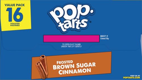 Kellogg's Pop-Tarts Value Pack, Brown Sugar Cinnamon Toaster Pastries, 1.76 oz, 16 ct - Premium Pop-Tarts from Concordia Style Boutique - Just $15.33! Shop now at Concordia Style Boutique