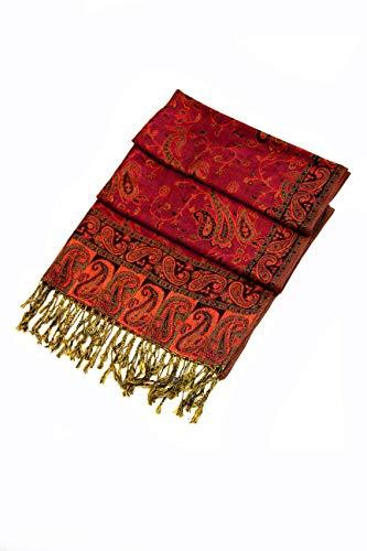 Sakkas Double Layer Jacquard Paisley Pashmina Shawl / Wrap / Stole - Concordia Style Boutique