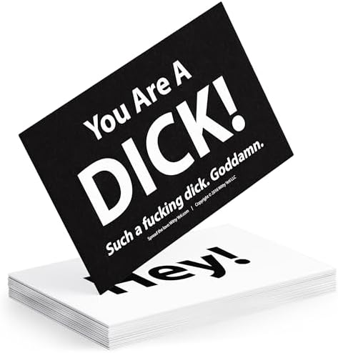 You Are a D**K Offensive Business Card 25 Pack - Concordia Style Boutique