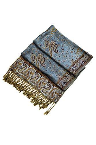 Sakkas Double Layer Jacquard Paisley Pashmina Shawl / Wrap / Stole - Concordia Style Boutique