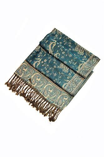 Sakkas Double Layer Jacquard Paisley Pashmina Shawl / Wrap / Stole - Concordia Style Boutique