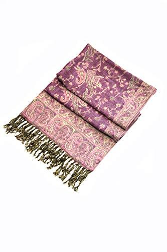 Sakkas Double Layer Jacquard Paisley Pashmina Shawl / Wrap / Stole - Concordia Style Boutique