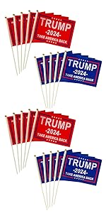 TSMD US American Stick Flags Small Mini USA Hand Held Flags,July 4th Decoration,Veteran Party,Memorial Day,5x8 Inch,12 Pack - Premium American Stick Flags from Concordia Style Boutique - Just $15.94! Shop now at Concordia Style Boutique