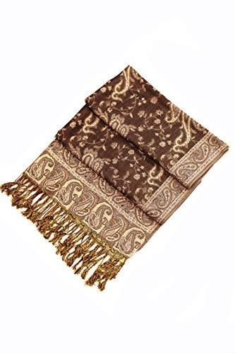 Sakkas Double Layer Jacquard Paisley Pashmina Shawl / Wrap / Stole - Concordia Style Boutique