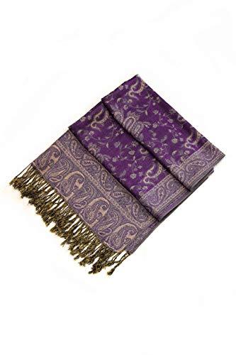 Sakkas Double Layer Jacquard Paisley Pashmina Shawl / Wrap / Stole - Concordia Style Boutique