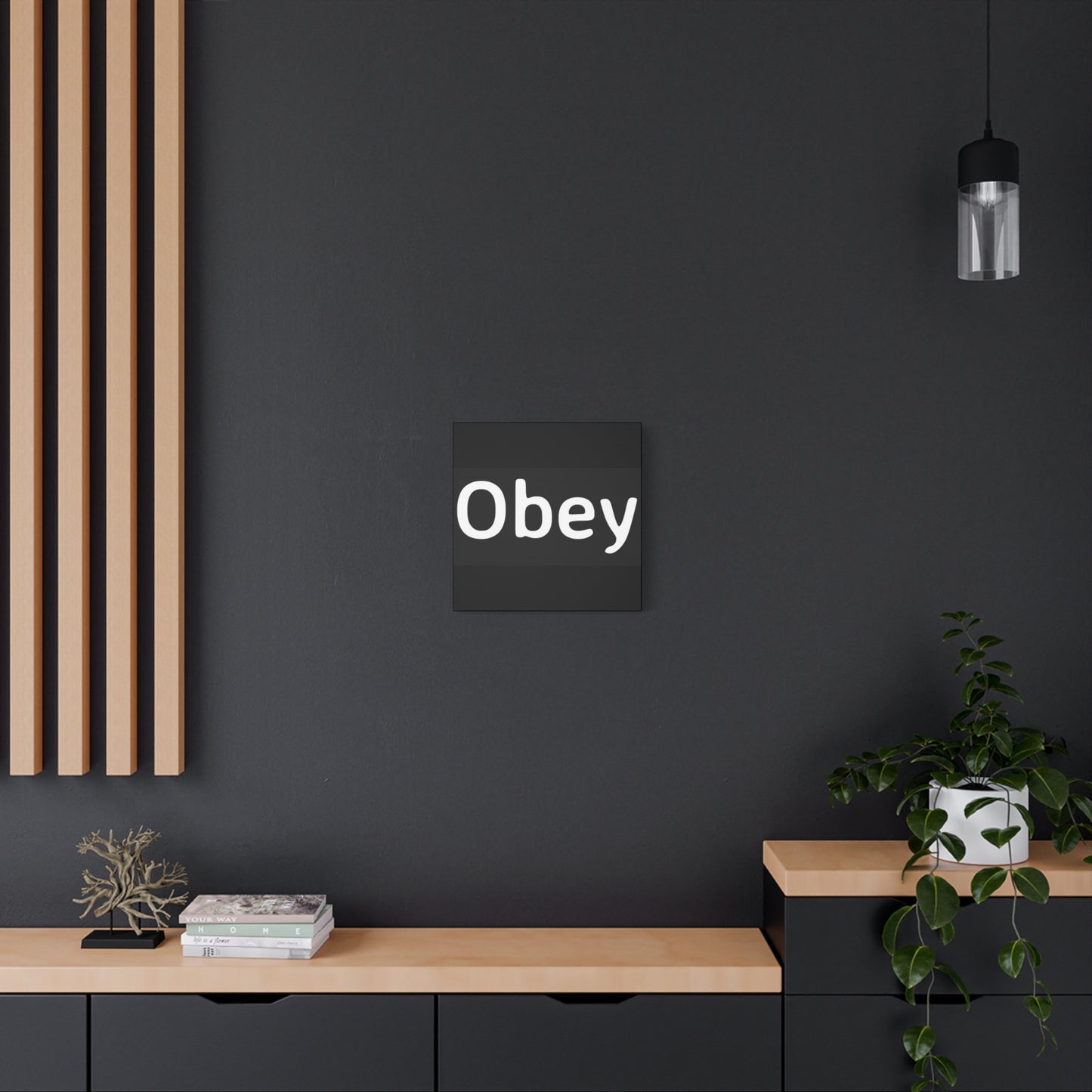 "Obey" - Classic Canvas - Premium Canvas from Concordia Style Boutique - Just $23.12! Shop now at Concordia Style Boutique