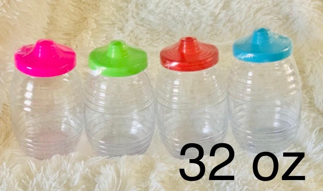 24 Vitroleros with Straw Lid Holes 32 oz