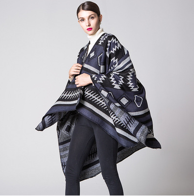 Geometric puzzle cloak - Premium Castor Oil from Concordia Style Boutique - Just $78.12! Shop now at Concordia Style Boutique