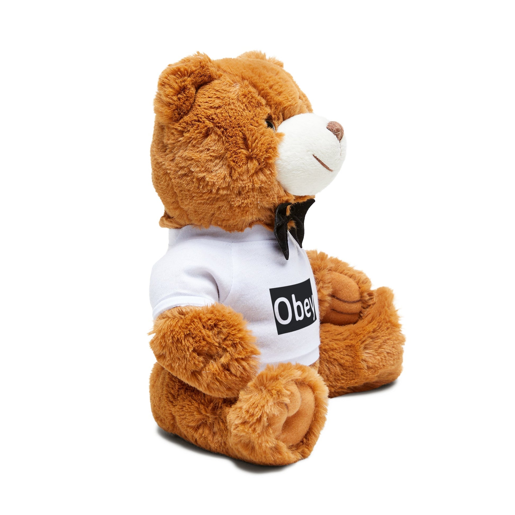 Teddy Bear with T-Shirt - Obey - Premium Teddy Bear with T-Shirt from Concordia Style Boutique - Just $35.90! Shop now at Concordia Style Boutique