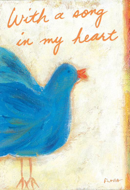 With a Song In My Heart - a Flavia Weedn inspirational greeting card 4242-0042