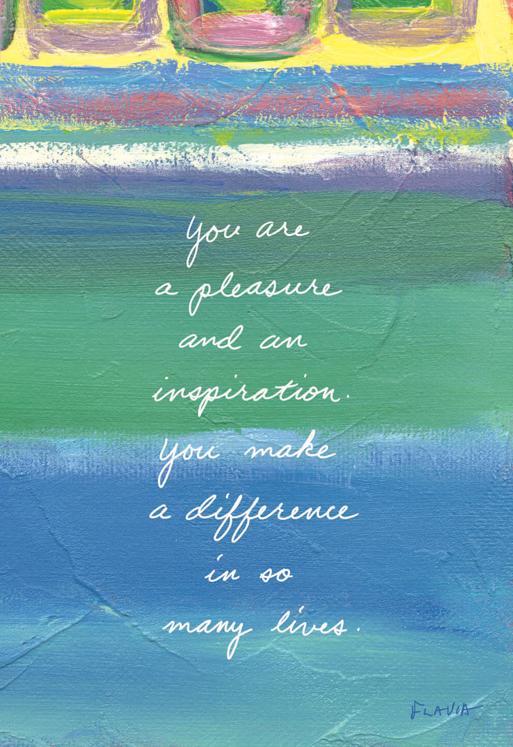 You Make a Difference - a Flavia Weedn inspirational greeting card 4242-0061