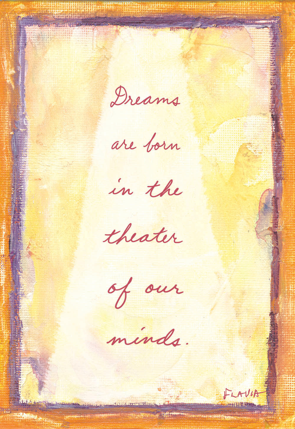 Theatre of our Mind - a Flavia Weedn inspirational greeting card 4242-0072