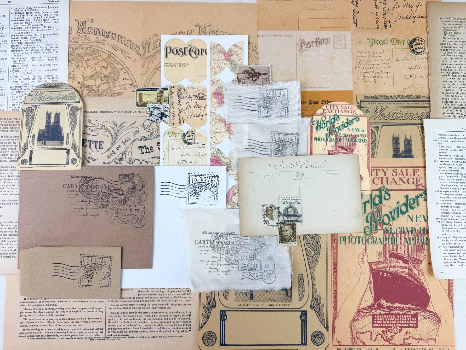 Foreign Travel Ephemera Kit - Concordia Style Boutique
