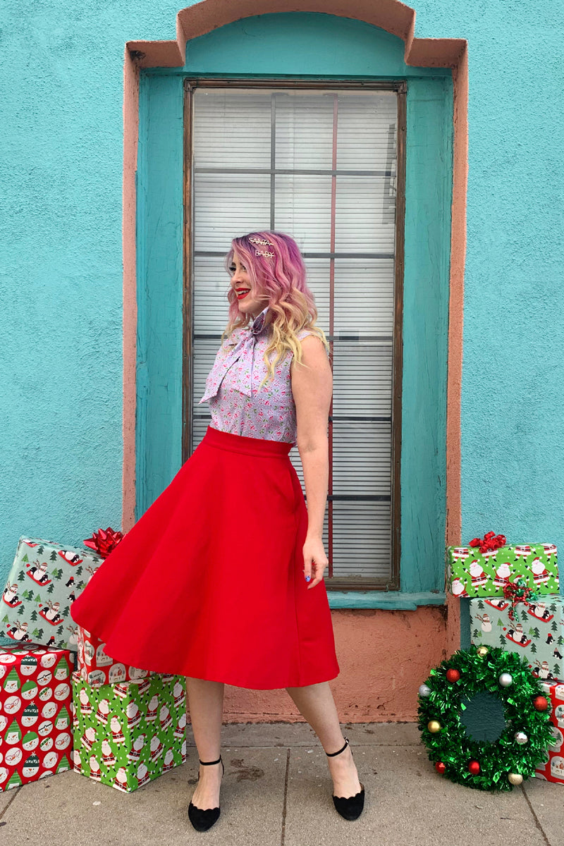 Charlotte Skirt in Red - Concordia Style Boutique