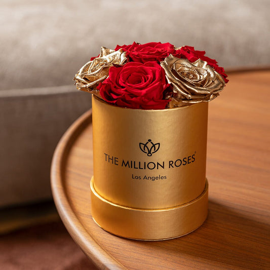 Basic Gold Box | Red & Gold Roses