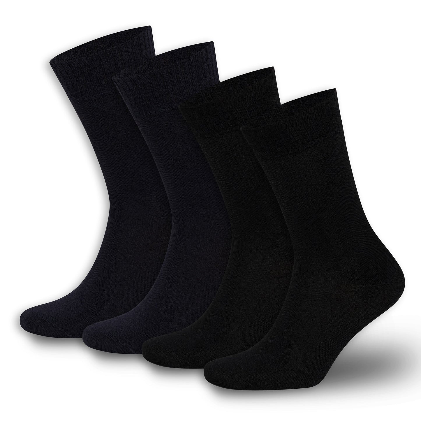 Men’s & Women’s Bamboo Diabetic Crew Socks 4-Pack