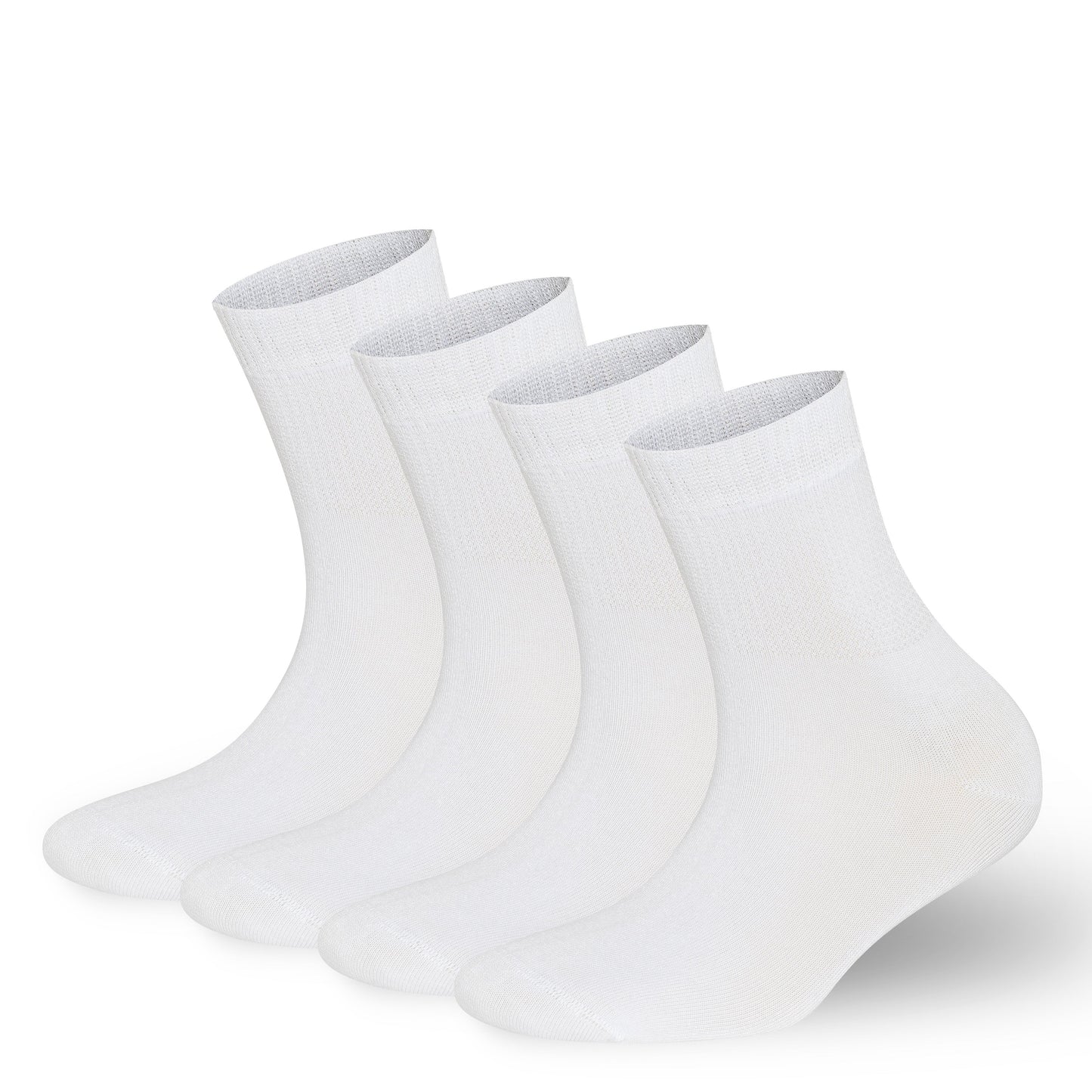 Men’s & Women’s Bamboo Diabetic Ankle Socks 4-Pack