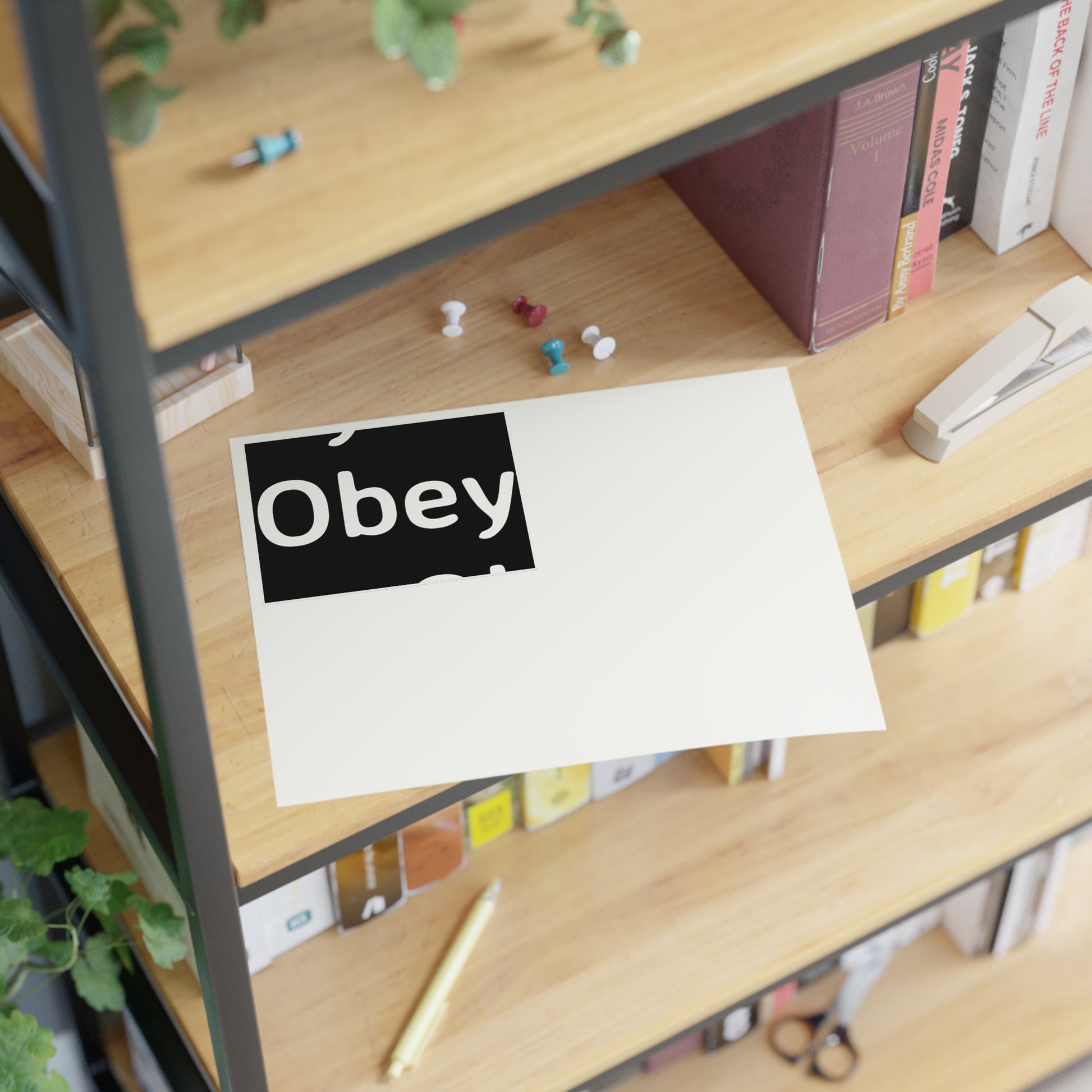 "Obey" - Sticker Sheets - Premium Paper products from Concordia Style Boutique - Just $15.90! Shop now at Concordia Style Boutique