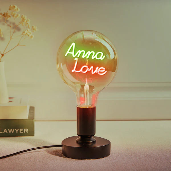 Personalized Custom  Vintage Edison Led Filament Modeling Lamp with Custom Text - Soft Light Bulbs- Decorative Colorful Lights Led - Personalized Gift - Premium Lamp from Concordia Style Boutique - Just $25.20! Shop now at Concordia Style Boutique
