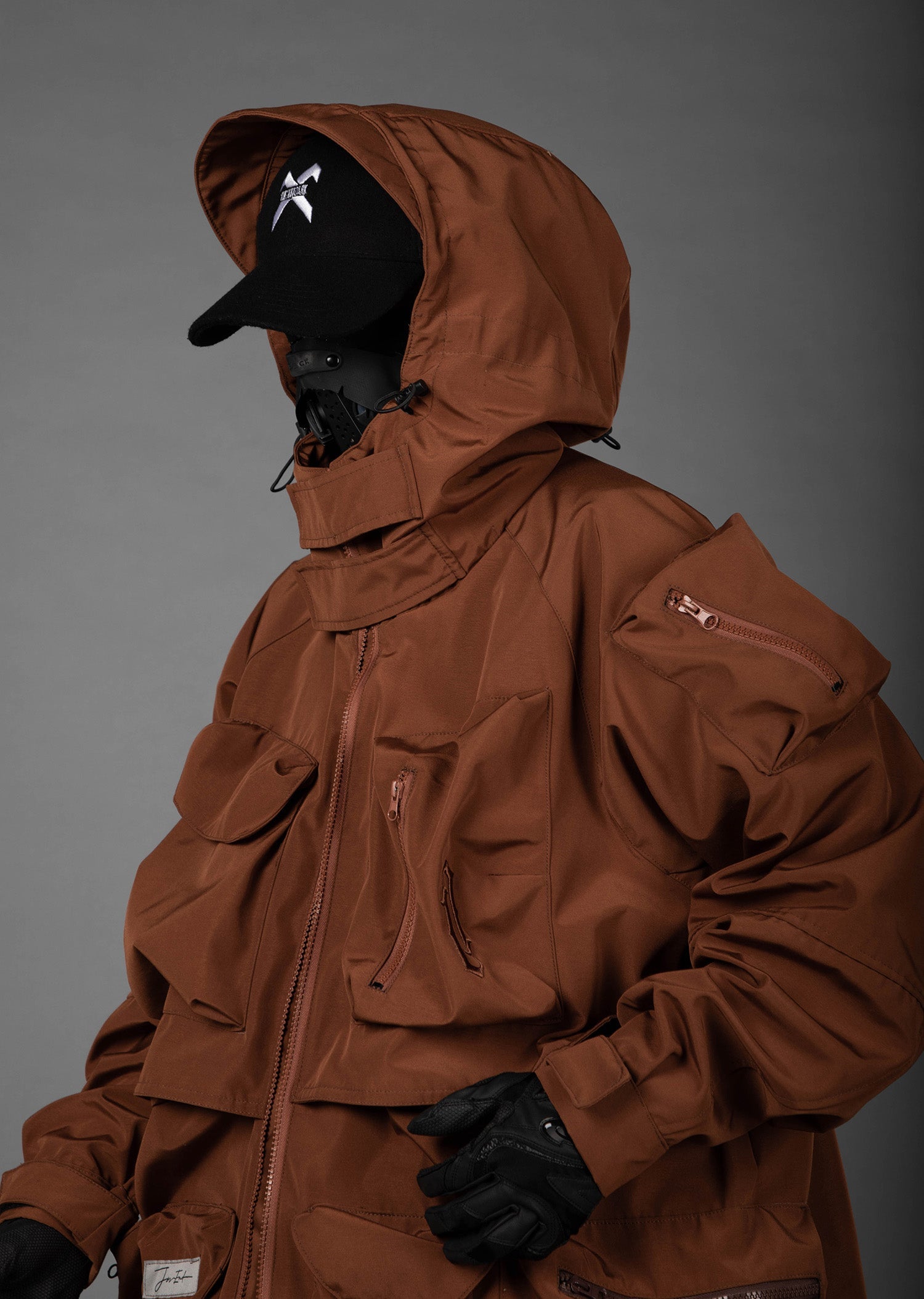 HiJ25 Brown Storage X Tech Jacket - Concordia Style Boutique