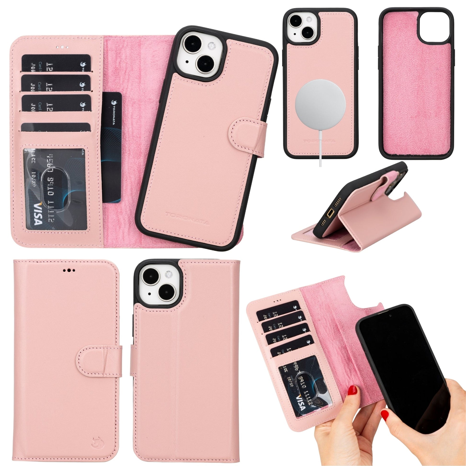 Casper Leather iPhone 15 Wallet Case | Detachable MagSafe Compatible RFID Protection - Concordia Style Boutique