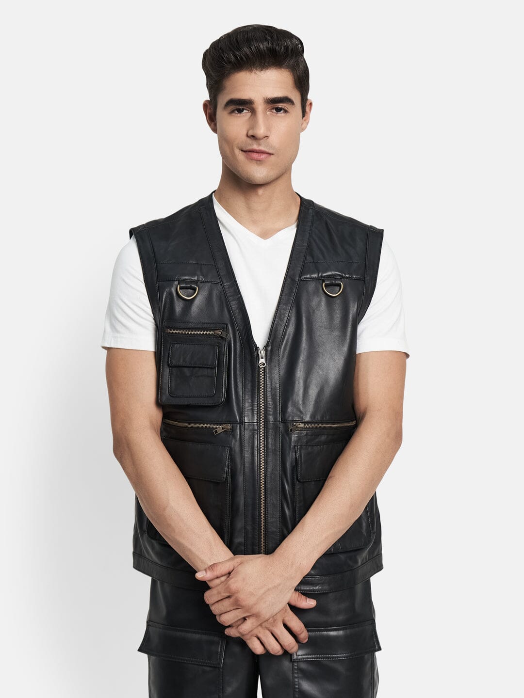 Lambskin Leather Vest - Concordia Style Boutique