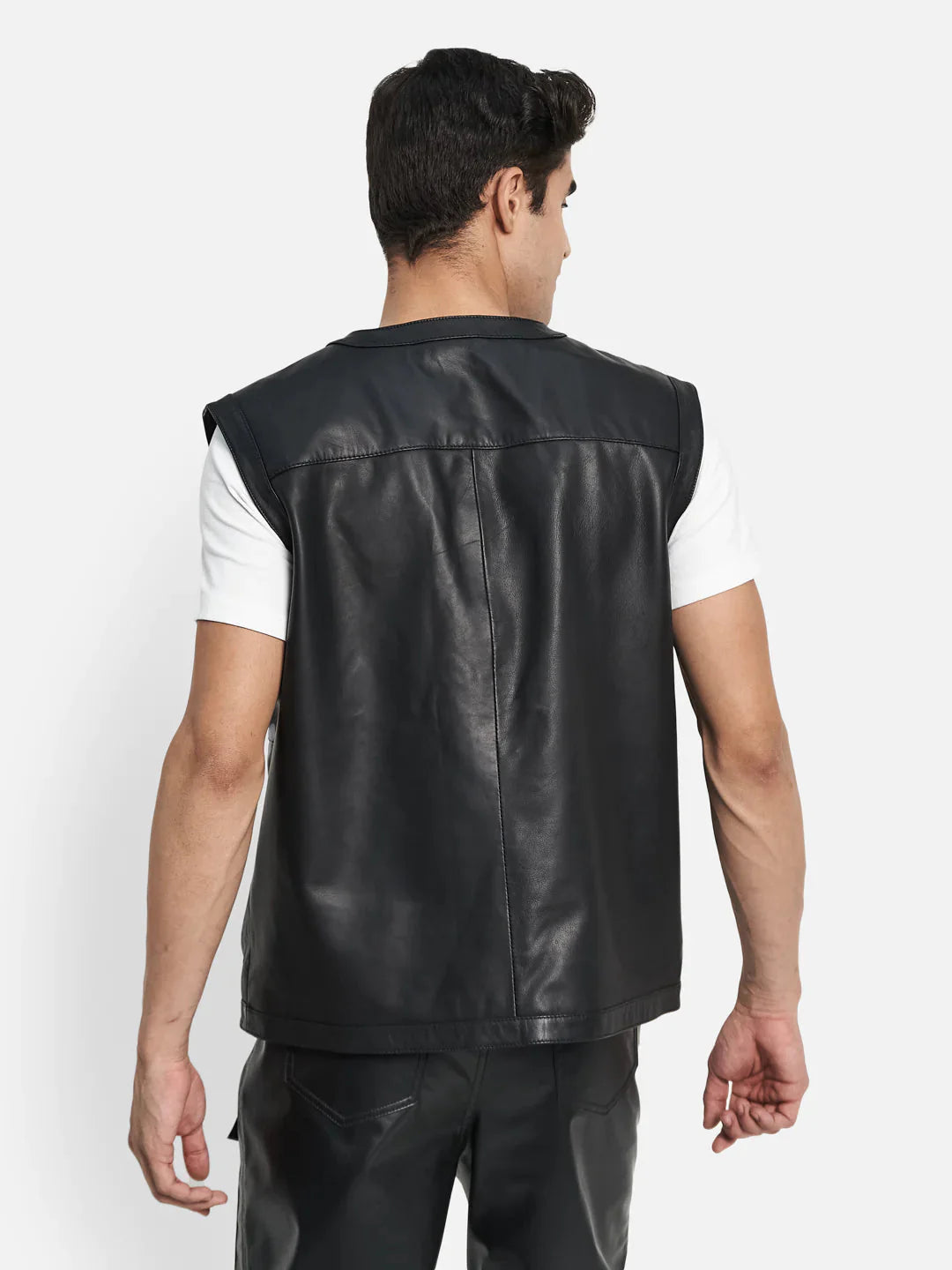 Lambskin Leather Vest - Concordia Style Boutique