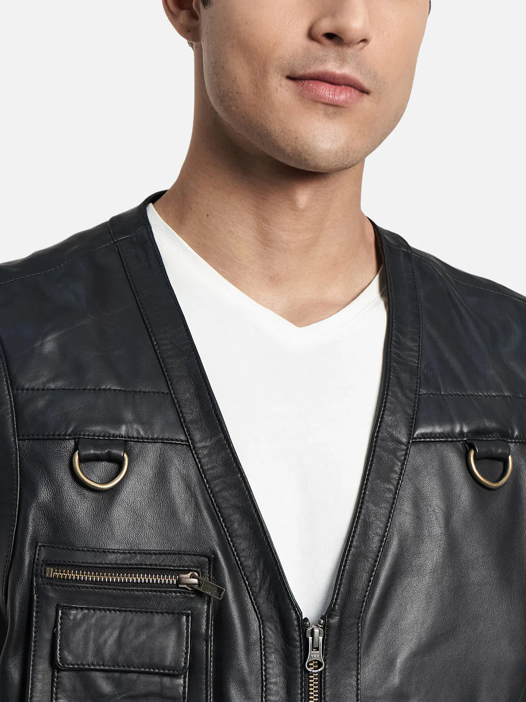 Lambskin Leather Vest - Concordia Style Boutique