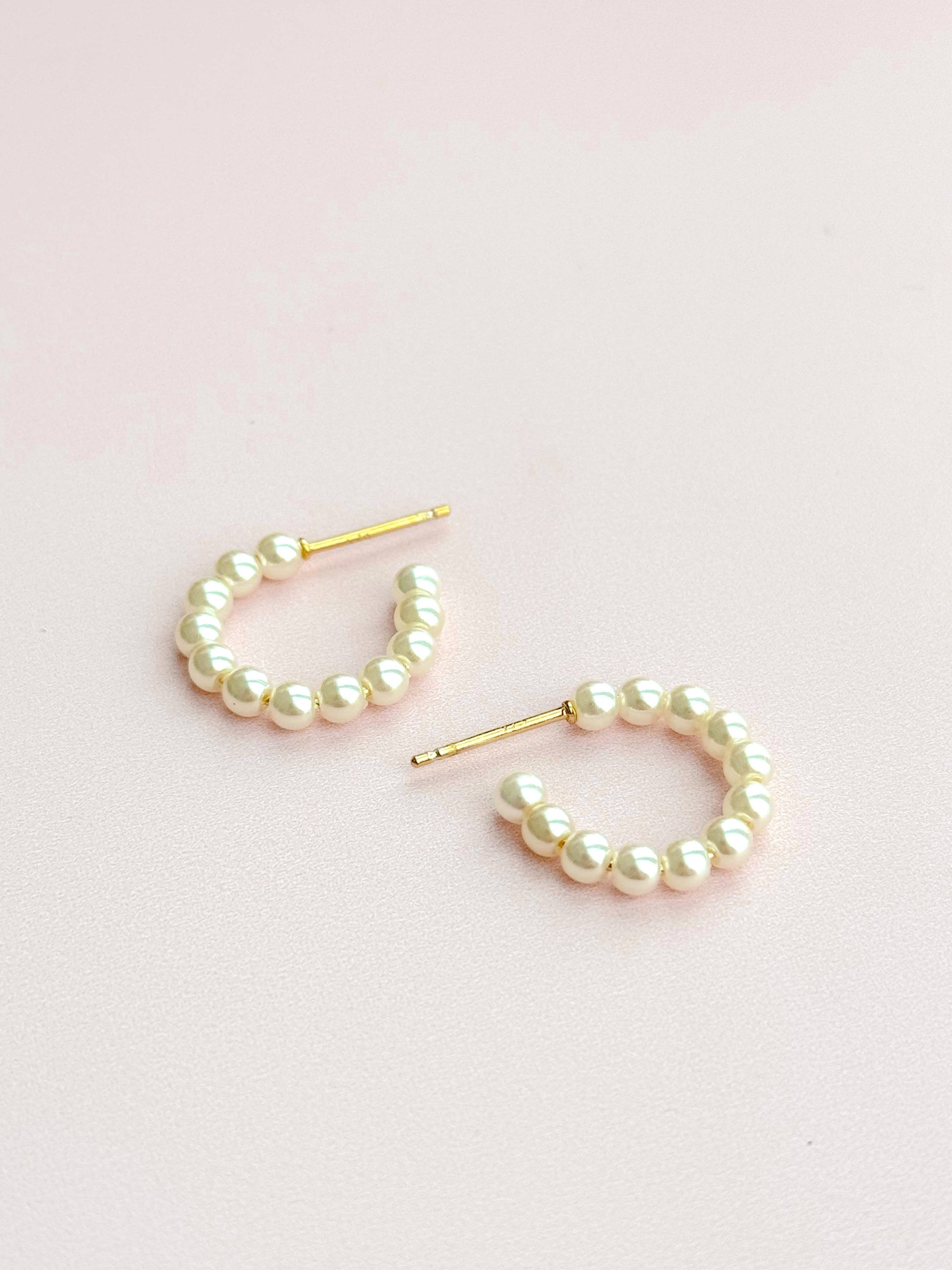Mother of Pearl Hoops - Concordia Style Boutique
