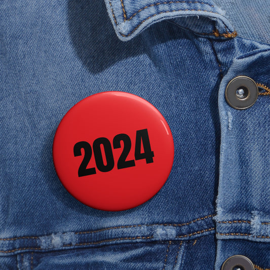 2024 - Red Pin Button - Premium Accessories from Concordia Style Boutique - Just $5.43! Shop now at Concordia Style Boutique