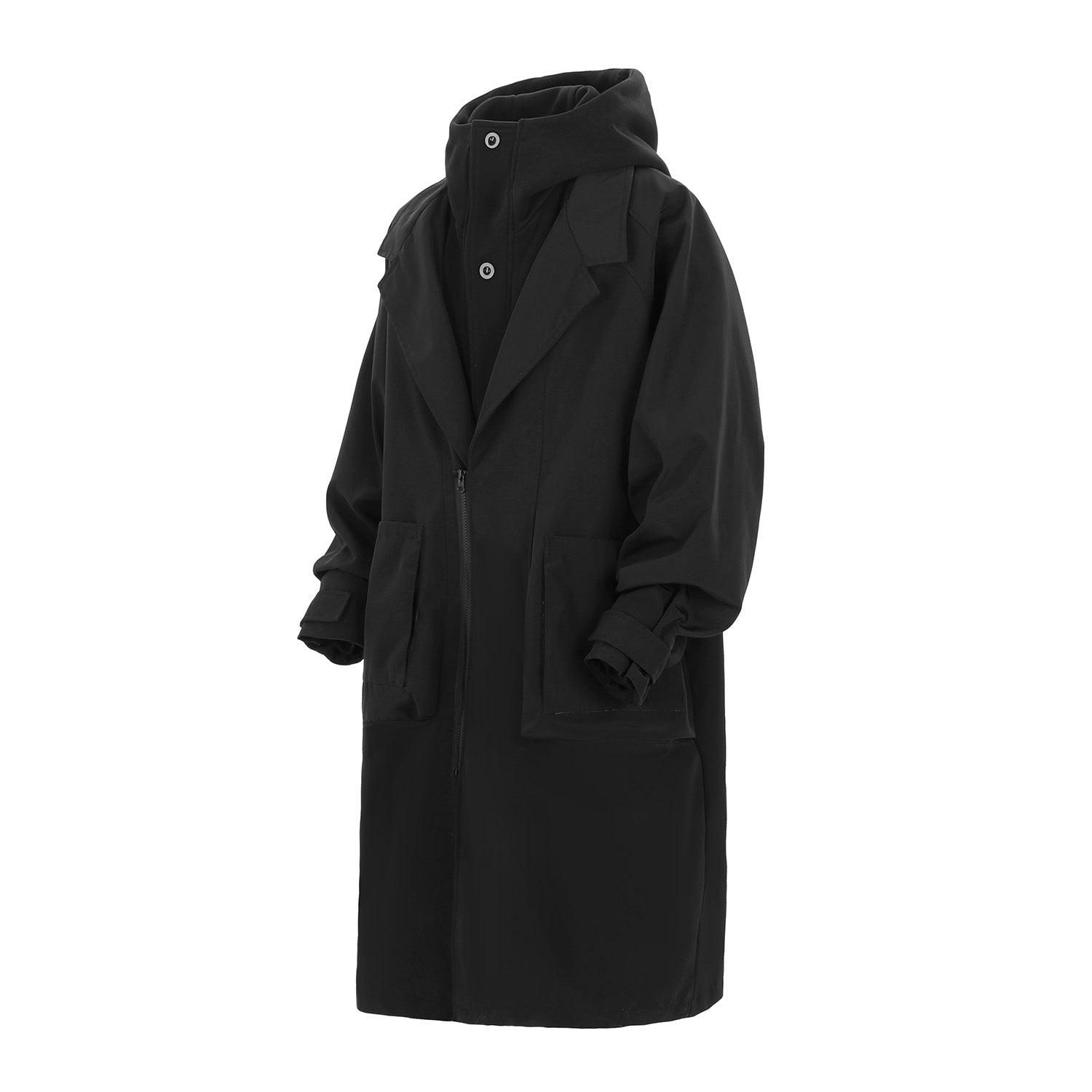 HiJ36 Black Urban Trench Coat - Concordia Style Boutique