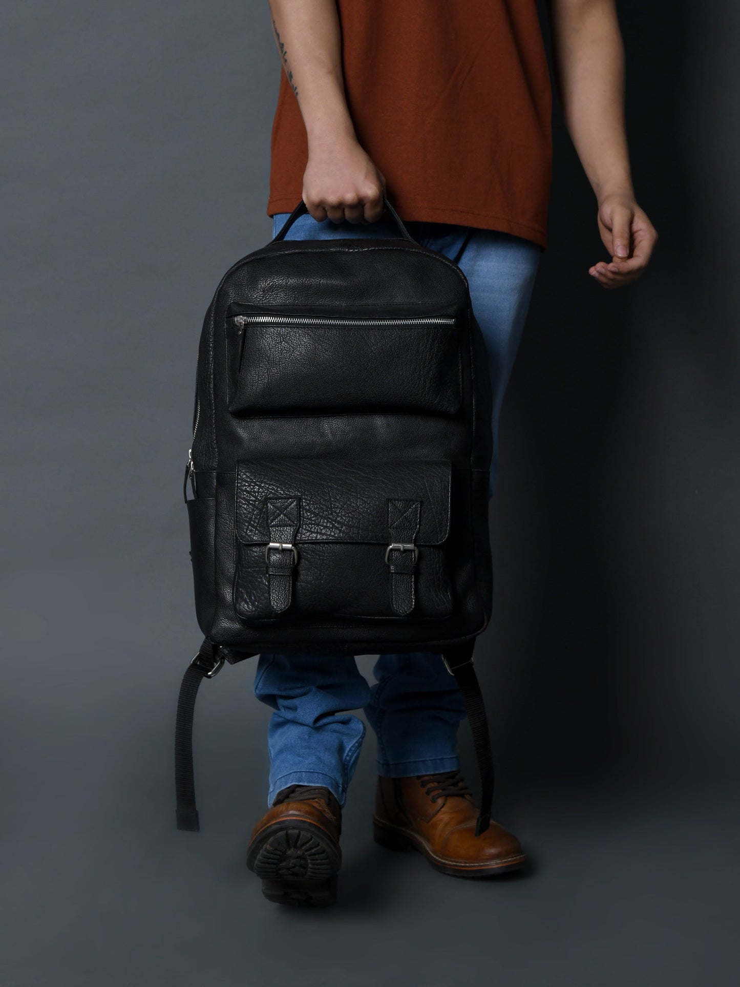 NoirTrek Leather Backpack 2.0 - Concordia Style Boutique