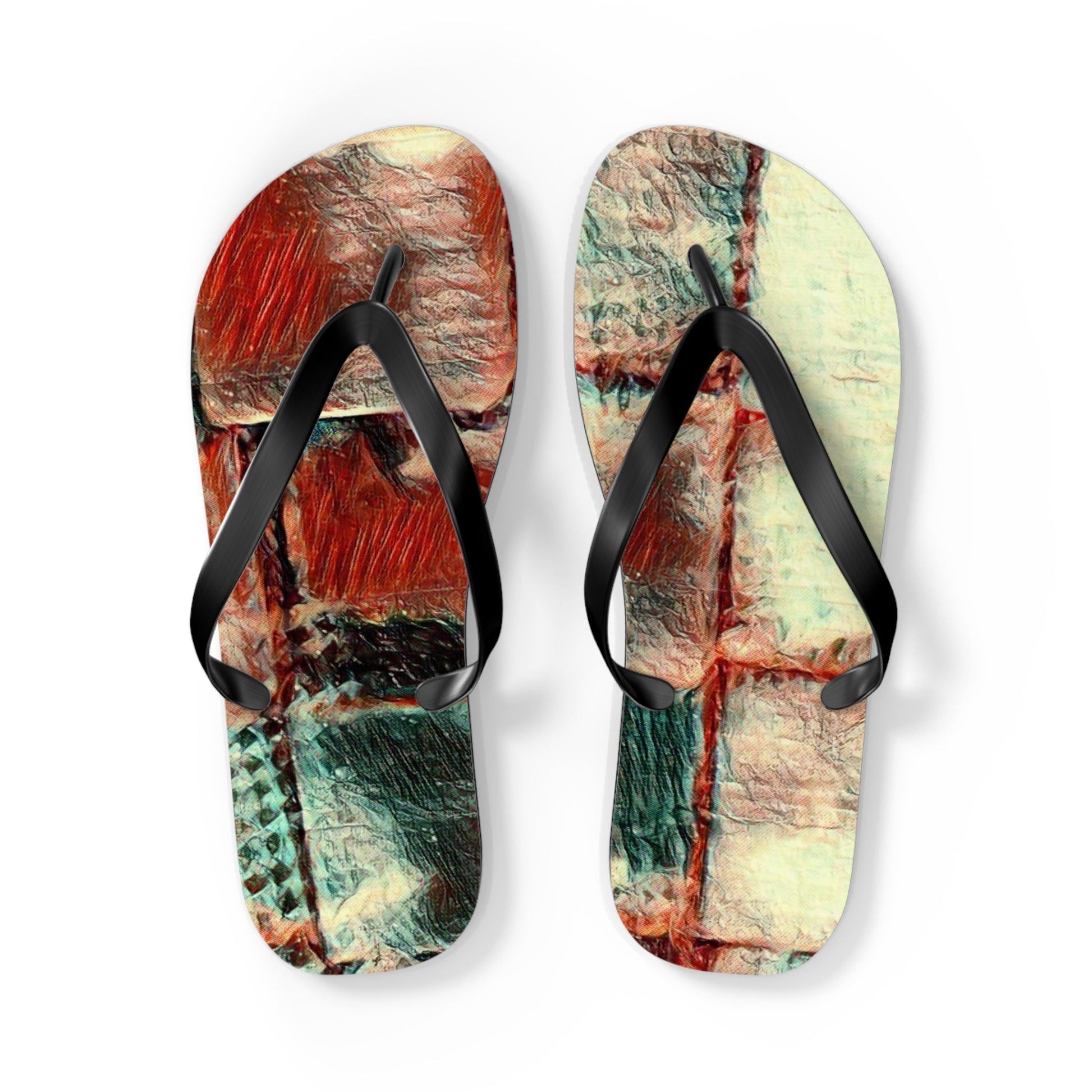 Square Dance -  Flip Flops - Premium Shoes from Concordia Style Boutique - Just $21.64! Shop now at Concordia Style Boutique