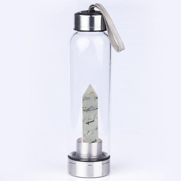 Pure Essence Natural Stone Infused Water In Glass Bottle - Premium Natural Stone Infused Water In Glass Bottle from Concordia Style Boutique - Just $41.80! Shop now at Concordia Style Boutique