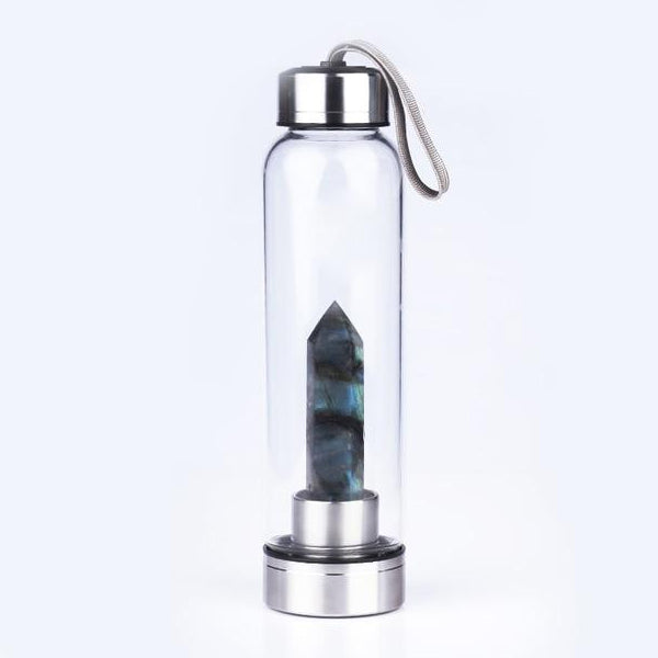 Pure Essence Natural Stone Infused Water In Glass Bottle - Premium Natural Stone Infused Water In Glass Bottle from Concordia Style Boutique - Just $41.80! Shop now at Concordia Style Boutique