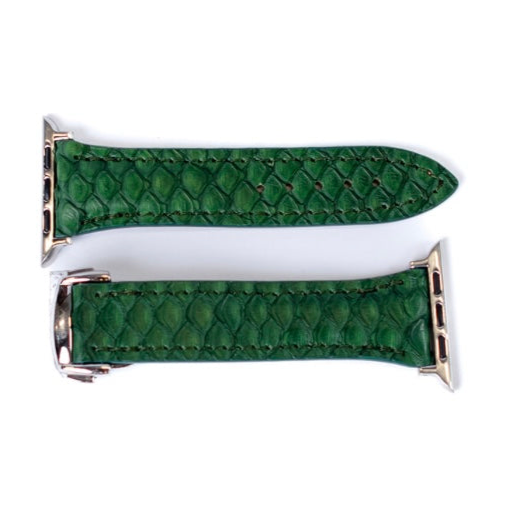Apple Watch Band, Forrest Green Python