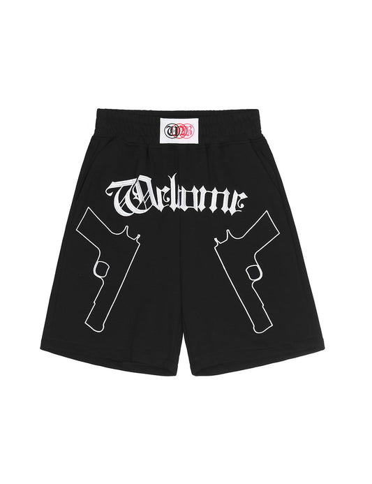 Double Pistols Embroidery Shorts - Concordia Style Boutique